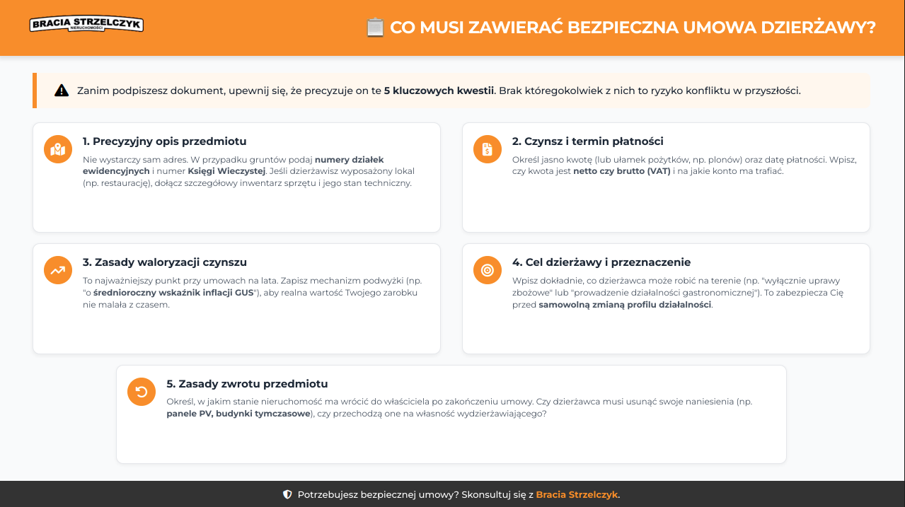umowa dzierżawy